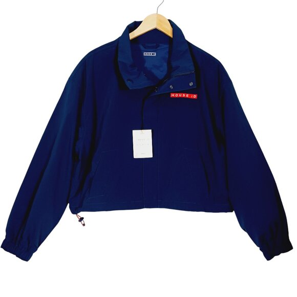 House ID, NWT, Jacket, Cropped Cargo Jacket, Navy Blue, Contemporary, Unisex - Picture 1 of 15